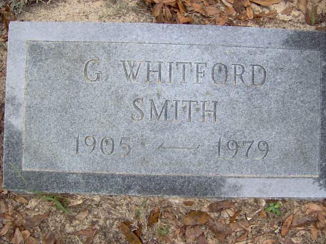 Headstone for Smith, G. Whitford